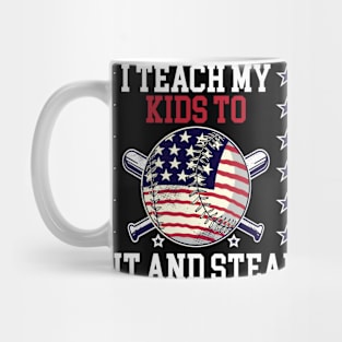 Hit And Steal Baseball Mug